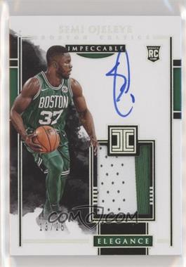 2017-18 Panini Impeccable - [Base] - Holo Silver #121 - Elegance Rookie Jersey Autographs - Semi Ojeleye /25