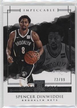 2017-18 Panini Impeccable - [Base] #91 - Spencer Dinwiddie /99