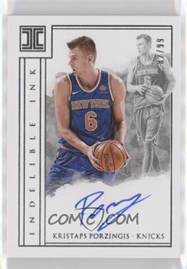 2017-18 Panini Impeccable - Indelible Ink #II-KPZ - Kristaps Porzingis /99