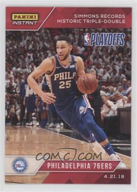 2017-18 Panini Instant - NBA Playoffs #89 - Philadelphia 76ers Team /139