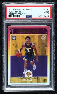 2017-18 Panini NBA Hoops - [Base] - Artist Proof #280 - Josh Hart /25 [PSA 9 MINT]