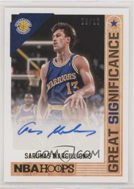 2017-18 Panini NBA Hoops - Great SIGnificance - Gold #GS-SMS - Sarunas Marciulionis /10