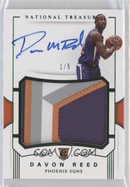 2017-18 Panini National Treasures - [Base] - Emerald #131 - Rookie Patch Autographs - Davon Reed /5