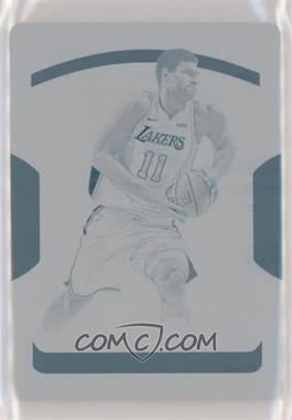 2017-18 Panini National Treasures - [Base] - Printing Plate Cyan #35 - Brook Lopez /1