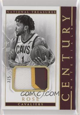 2017-18 Panini National Treasures - Century Materials - Gold #CTM-71 - Derrick Rose /5 [EX to NM]