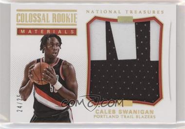 2017-18 Panini National Treasures - Colossal Rookie Materials - Prime #CRM-7 - Caleb Swanigan /25