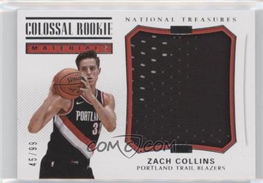 2017-18 Panini National Treasures - Colossal Rookie Materials #CRM-20 - Zach Collins /99
