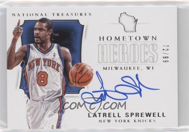 2017-18 Panini National Treasures - Hometown Heroes #HH-LSW - Latrell Sprewell /99