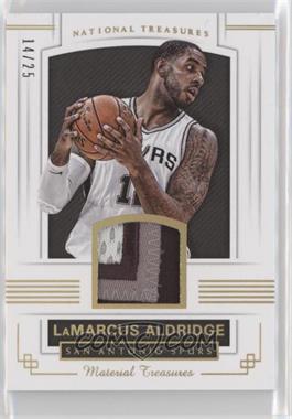 2017-18 Panini National Treasures - Material Treasures - Prime #MT-46 - LaMarcus Aldridge /25