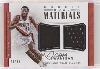 2017-18 Panini National Treasures - Rookie Dual Materials #RDM-2 - Caleb Swanigan /99