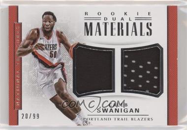 2017-18 Panini National Treasures - Rookie Dual Materials #RDM-2 - Caleb Swanigan /99