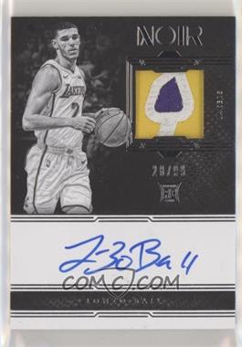 2017-18 Panini Noir - [Base] - Black and White #302 - Rookie Patch Autographs - Lonzo Ball /99