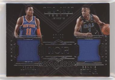 2017-18 Panini Noir - Two-Shot Rookie Jerseys #FN-DS - Frank Ntilikina, Dennis Smith Jr. /99