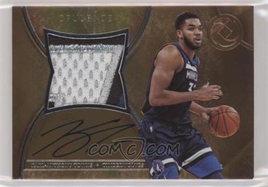 2017-18 Panini Opulence - Precious Swatch Signatures - Silver #PS-KAT - Karl-Anthony Towns /14 [EX to NM]