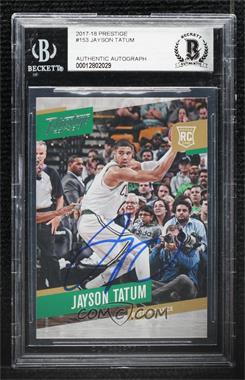 2017-18 Panini Prestige - [Base] #153 - Rookies - Jayson Tatum [BAS BGS Authentic]