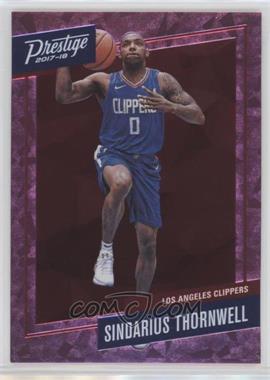 2017-18 Panini Prestige - Micro Etch Rookies - Pink #41 - Sindarius Thornwell /10