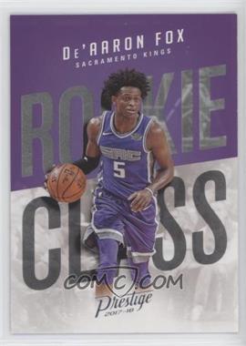 2017-18 Panini Prestige - Rookie Class #5 - De'Aaron Fox [EX to NM]