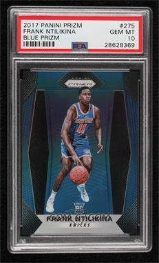 2017-18 Panini Prizm - [Base] - Blue Prizm #275 - Frank Ntilikina /199 [PSA 10 GEM MT]