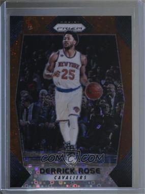 2017-18 Panini Prizm - [Base] - Fast Break Bronze Prizm #195 - Derrick Rose /20