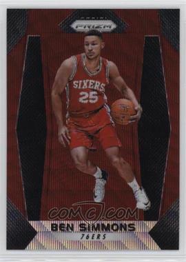 2017-18 Panini Prizm - [Base] - Ruby Wave Prizm #9 - Ben Simmons