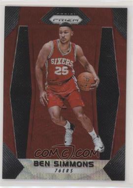 2017-18 Panini Prizm - [Base] - Ruby Wave Prizm #9 - Ben Simmons