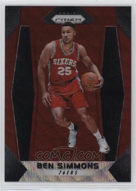 2017-18 Panini Prizm - [Base] - Ruby Wave Prizm #9 - Ben Simmons