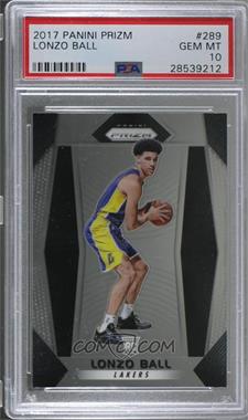 2017-18 Panini Prizm - [Base] #289 - Lonzo Ball [PSA 10 GEM MT]