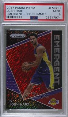 2017-18 Panini Prizm - Emergent - 1st Off the Line FOTL Red Shimmer Prizm #EM-JOH.2 - Josh Hart /8 [PSA 9 MINT]