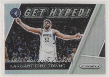 2017-18 Panini Prizm - Get Hyped! - Silver Prizm #GH-KT - Karl-Anthony Towns