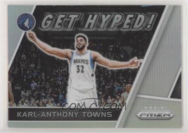 2017-18 Panini Prizm - Get Hyped! - Silver Prizm #GH-KT - Karl-Anthony Towns