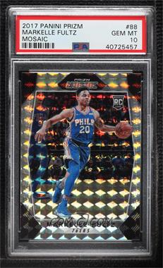 2017-18 Panini Prizm Mosaic - [Base] #88 - Markelle Fultz [PSA 10 GEM MT]