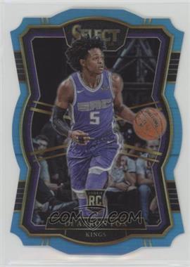 2017-18 Panini Select - [Base] - Light Blue Die-Cut Prizm #175 - Premier Level - De'Aaron Fox /185