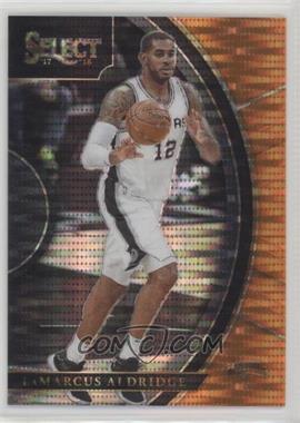 2017-18 Panini Select - [Base] - Neon Orange Pulsar Prizm #96 - Concourse - LaMarcus Aldridge /9