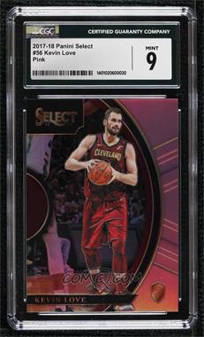 2017-18 Panini Select - [Base] - Pink Prizm #56 - Concourse - Kevin Love /10 [CGC 9 Mint]