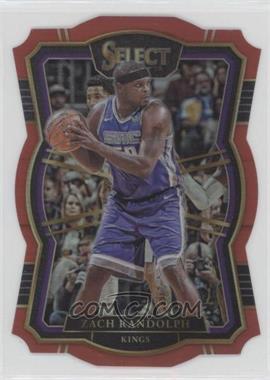 2017-18 Panini Select - [Base] - Red Die-Cut Prizm #188 - Premier Level - Zach Randolph /135