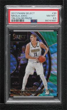 2017-18 Panini Select - [Base] - Tri-Color Prizm #30 - Concourse - Nikola Jokic [PSA 8.5 NM‑MT+]