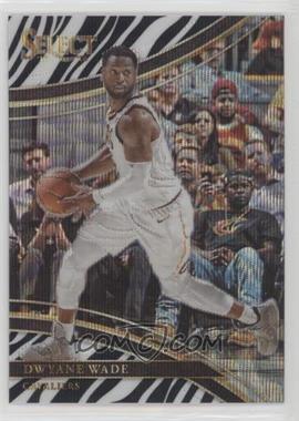 2017-18 Panini Select - [Base] - Zebra Prizm #247 - Courtside - Dwyane Wade