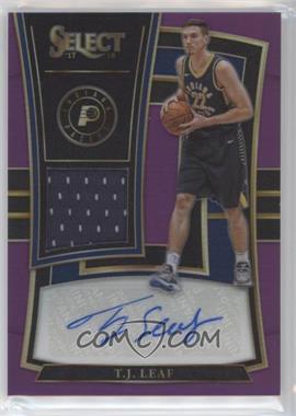 2017-18 Panini Select - Rookie Jersey Autographs - Purple #RJA-TJL - TJ Leaf /99