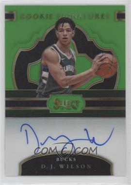 2017-18 Panini Select - Rookie Signatures - Neon Green Prizm #RS-DJW - D.J. Wilson /65