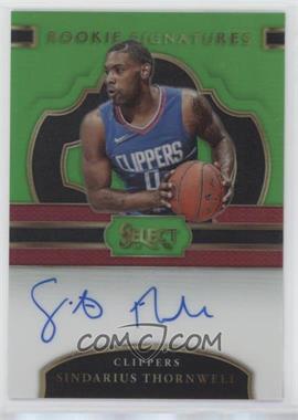 2017-18 Panini Select - Rookie Signatures - Neon Green Prizm #RS-SIN - Sindarius Thornwell /65