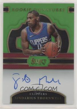 2017-18 Panini Select - Rookie Signatures - Neon Green Prizm #RS-SIN - Sindarius Thornwell /65