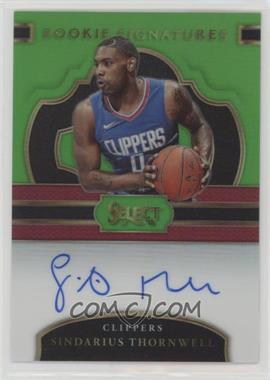 2017-18 Panini Select - Rookie Signatures - Neon Green Prizm #RS-SIN - Sindarius Thornwell /65