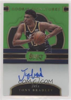 2017-18 Panini Select - Rookie Signatures - Neon Green Prizm #RS-TON - Tony Bradley /65