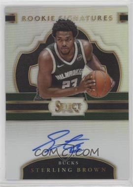 2017-18 Panini Select - Rookie Signatures #RS-STE - Sterling Brown /199
