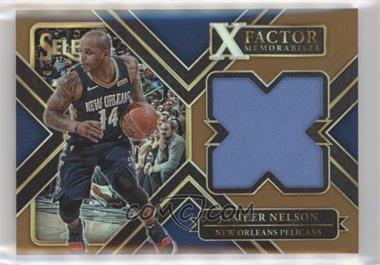 2017-18 Panini Select - X-Factor Memorabilia - Copper Prizm #XF-JNS - Jameer Nelson /49