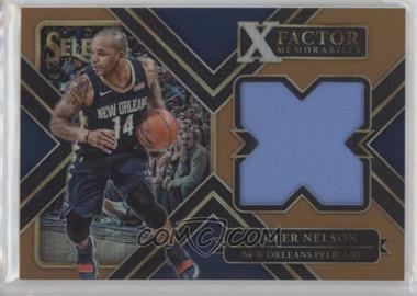 2017-18 Panini Select - X-Factor Memorabilia - Copper Prizm #XF-JNS - Jameer Nelson /49