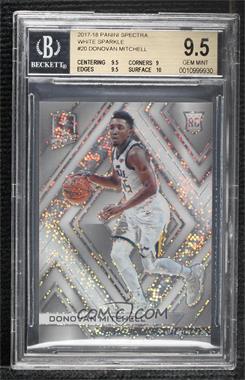 2017-18 Panini Spectra - [Base] - White Sparkle Prizm #20 - Donovan Mitchell [BGS 9.5 GEM MINT]