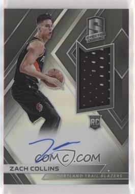 2017-18 Panini Spectra - [Base] #134 - Rookie Jersey Autographs - Zach Collins /299 [EX to NM]