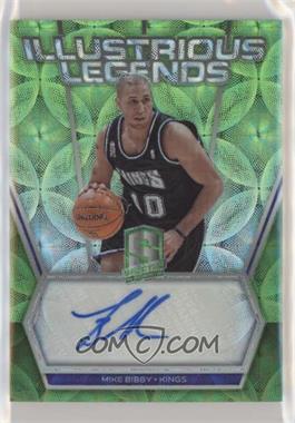 2017-18 Panini Spectra - Illustrious Legends Signatures - Neon Green Prizm #IL-MBY - Mike Bibby /25