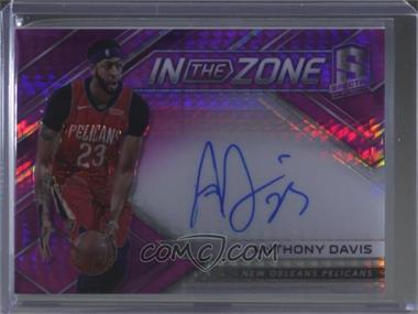 2017-18 Panini Spectra - In the Zone Autographs - Neon Pink Prizm #IZ-ADV - Anthony Davis /25